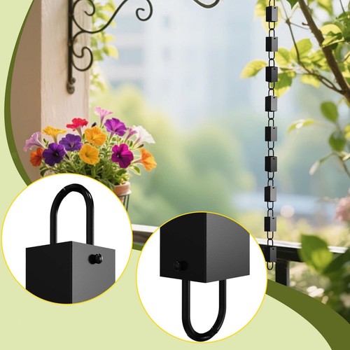 Rain chain for gutter - rain, aluminum